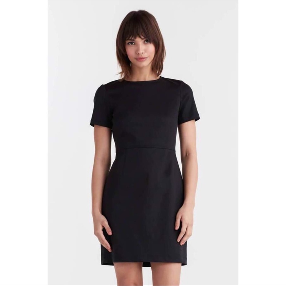 Vetta Charcoal Grey Professional Tencel Mini Dress